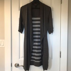 Cardigan Dress-Stripped SZ L